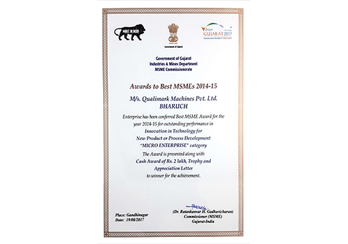 Best MSME Award for Innovation in Technology